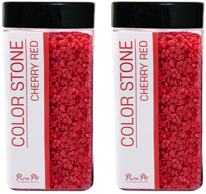 로라펫 컬러스톤 1300g, 체리레드, 2개