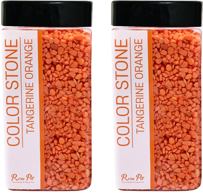 로라펫 컬러스톤 1300g, 탠저린오렌지, 2개