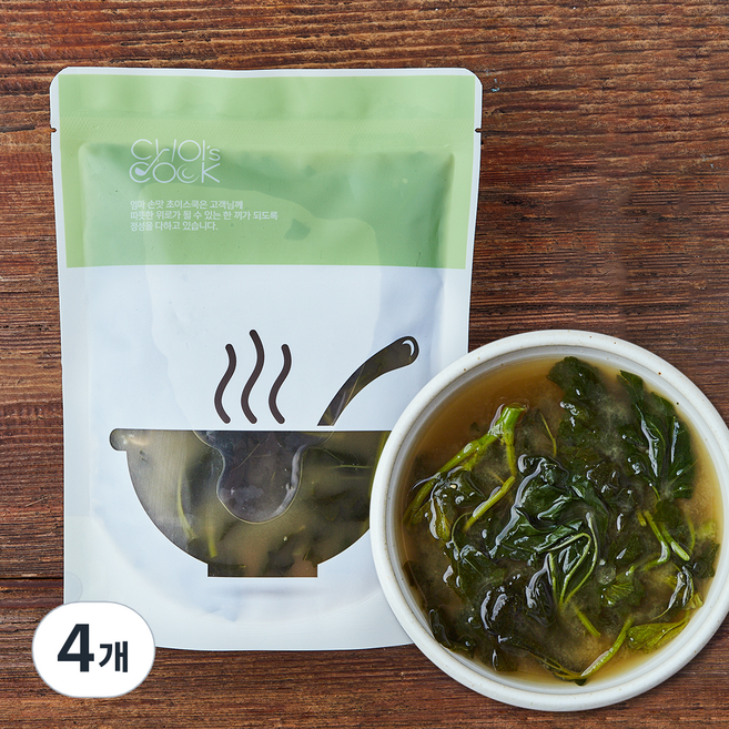 아욱 된장국, 500g, 4개