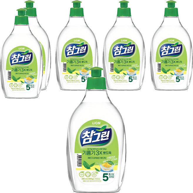 참그린 기름기 뽀드득, 6개, 500g