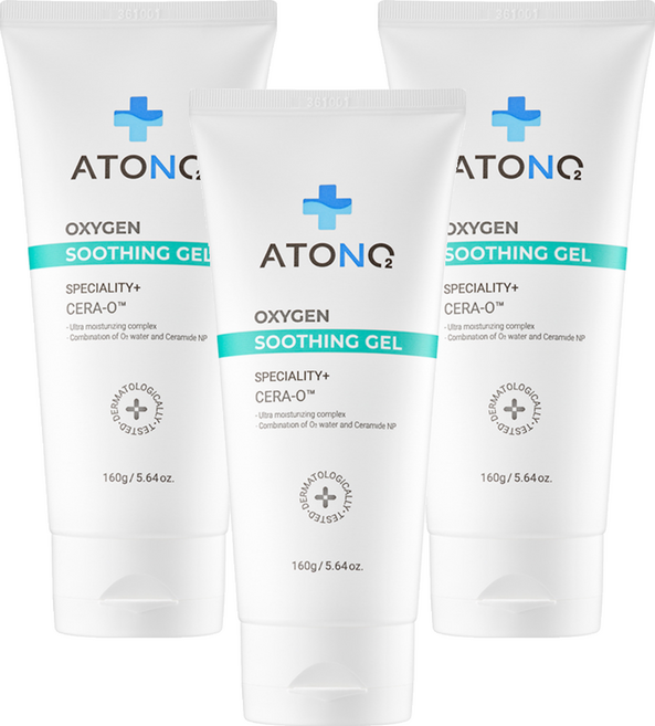 아토앤오투 2세대 옥시젠 수딩젤, 160g, 3개