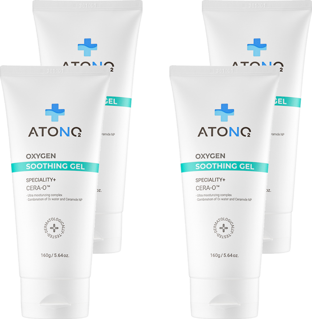 아토앤오투 2세대 옥시젠 수딩젤, 160g, 4개