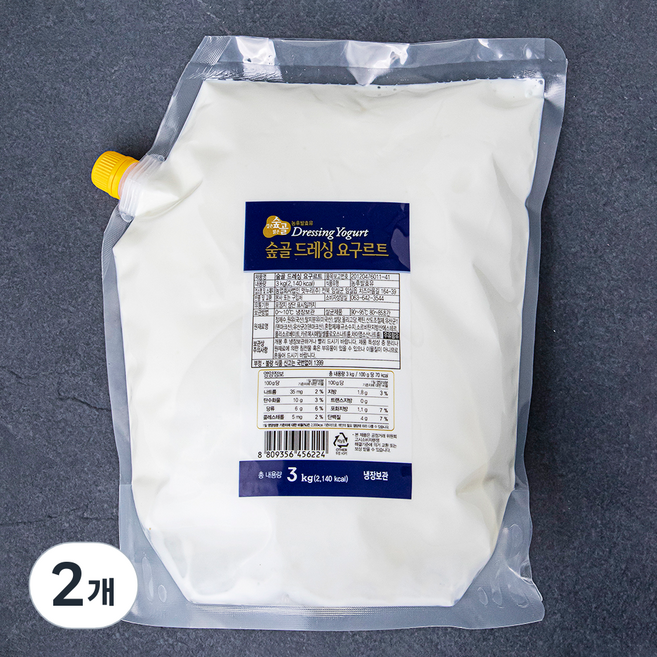 숲골 드레싱 요구르트, 3kg, 1개입, 2개