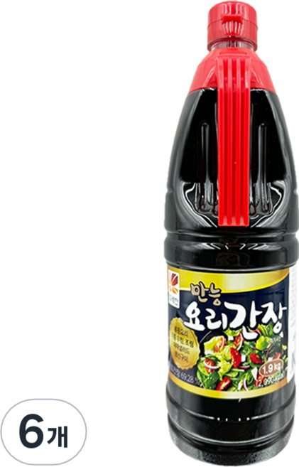뚜레반 만능요리간장, 1.9kg, 6개