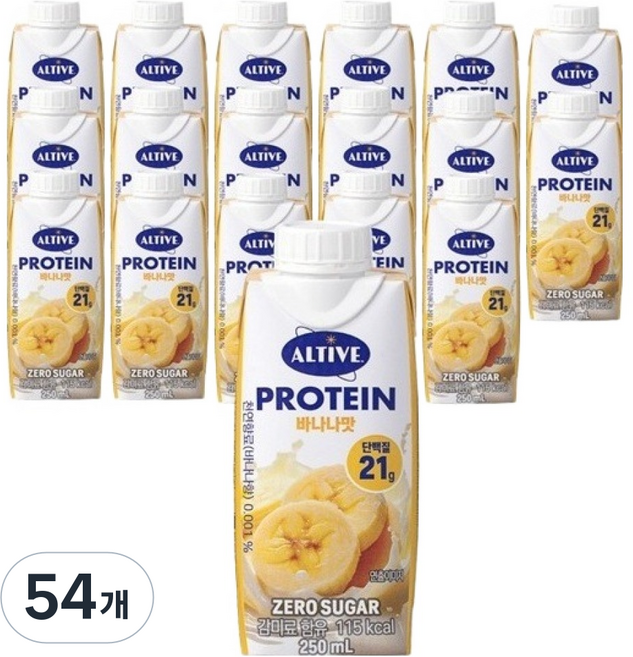 얼티브 프로틴 바나나, 54개, 250ml