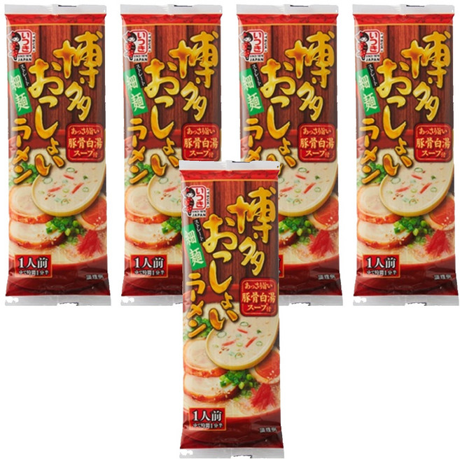 ITSUKI FOOD 五木 博多豚骨白湯風味拉麵 123g, 5包