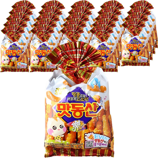 해태제과 맛동산, 70g, 25개