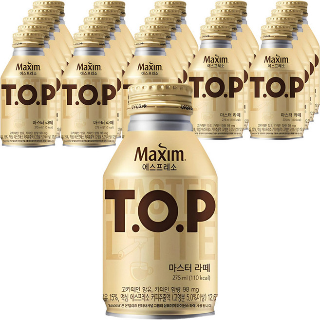 티오피 마스터 라떼, 275ml, 24개