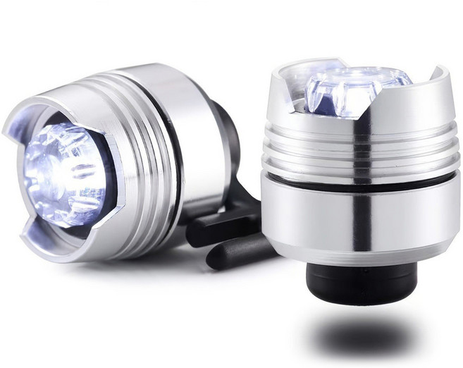 씨티컴퍼니 야간산책 캠핑 조명, 실버, 2개