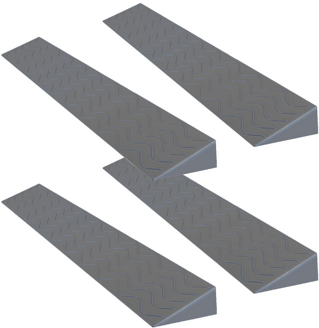 레디박스 안전 문턱 경사로 받침대, 4개, 그레이