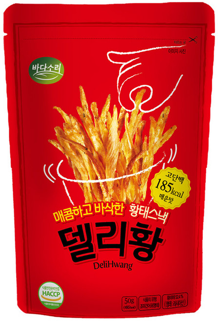 바다소리 델리황 황태스낵 매운맛, 50g, 1개