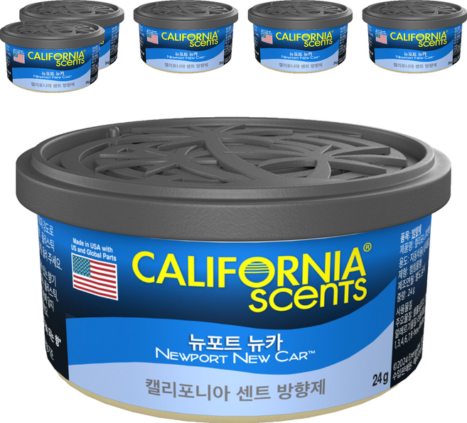 캘리포니아센트 방향제, 6개, 뉴포트 뉴카