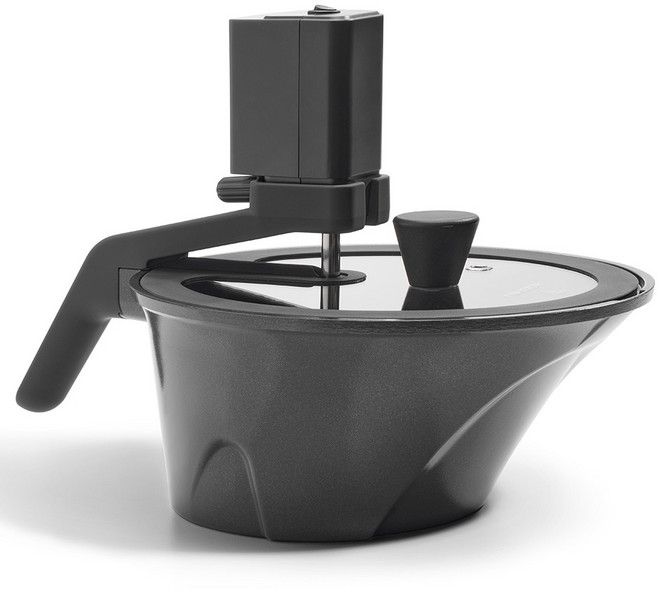 로이첸 인덕션 아이지글 자동회전롤팬 그레이, 36.7cm, 1개