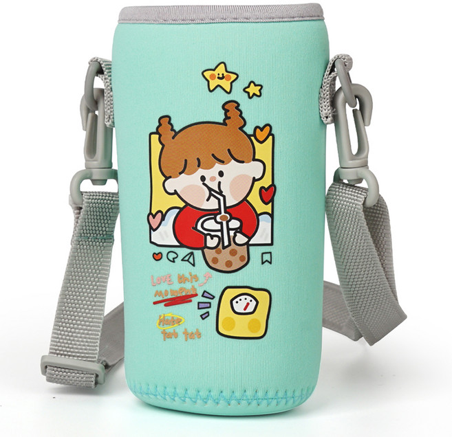 위즐 물통 가방 물병 텀블러 주머니, 그린, 1개