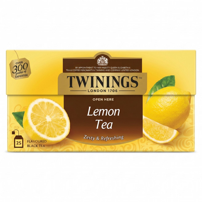TWININGS 唐寧茶 檸檬茶, 2g, 25包, 1盒