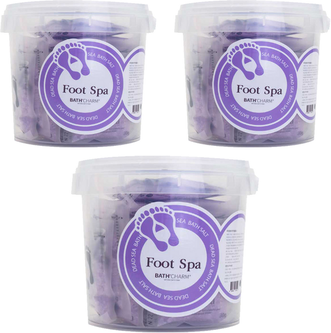 바스참 풋스파 족욕제 라벤더, 750g, 3개