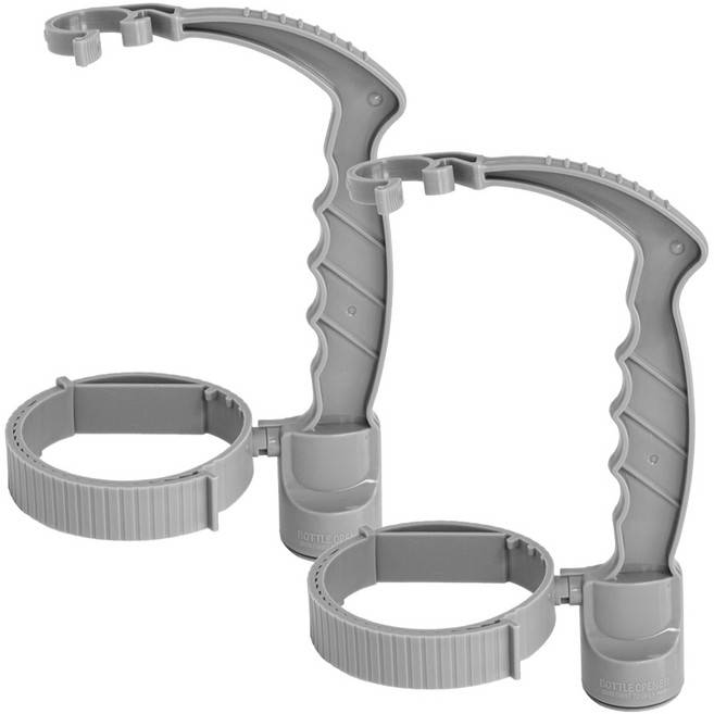 굿굿샵 생수 페트병 손잡이, 그레이, 2개