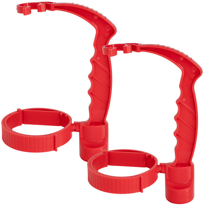 굿굿샵 생수 페트병 손잡이, 레드, 2개