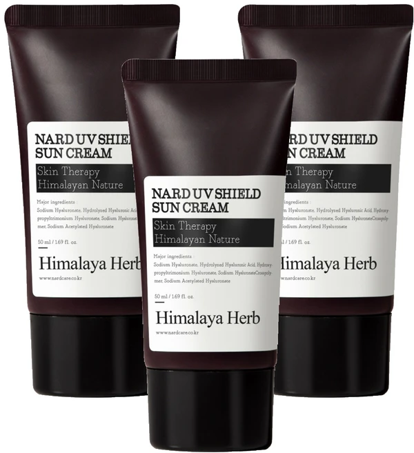 부케가르니 나드 UV 쉴드 선크림 SPF50+ PA++++, 50ml, 3개 - 쿠팡