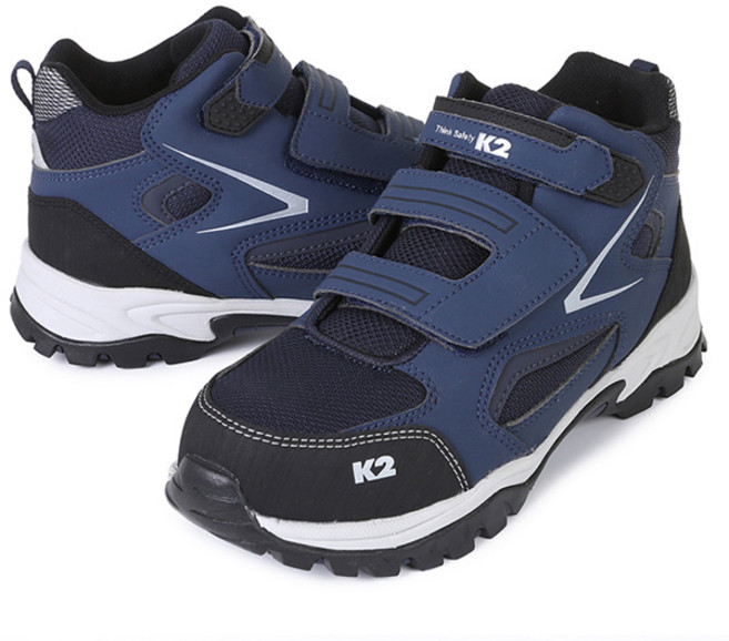 케이투세이프티 메쉬 신세틱 벨크로 안전화 K2-84, 네이비, 1개