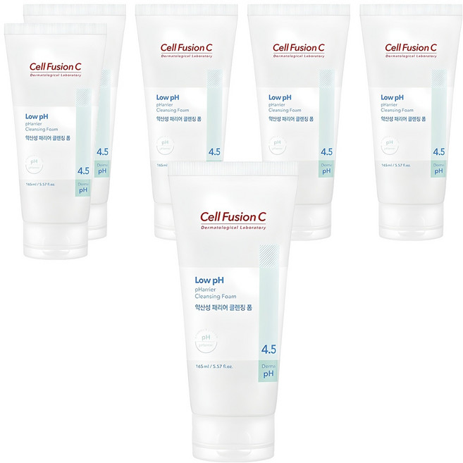 셀퓨전씨 약산성 패리어 클렌징폼, 165ml, 6개