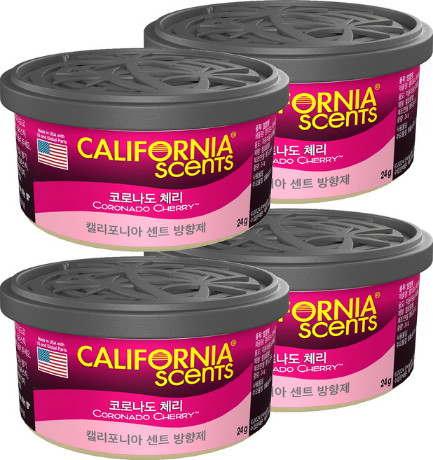 캘리포니아센트 방향제, 4개, 코로나도 체리