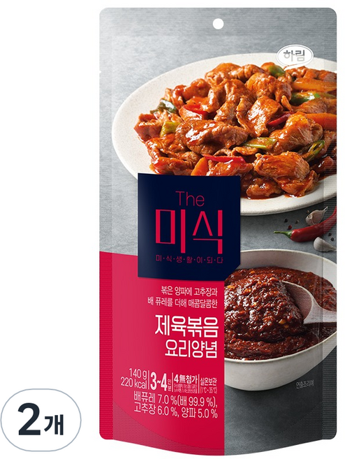 더미식 제육볶음 양념, 140g, 2개