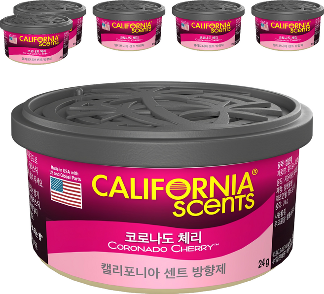 캘리포니아센트 방향제, 6개, 코로나도 체리