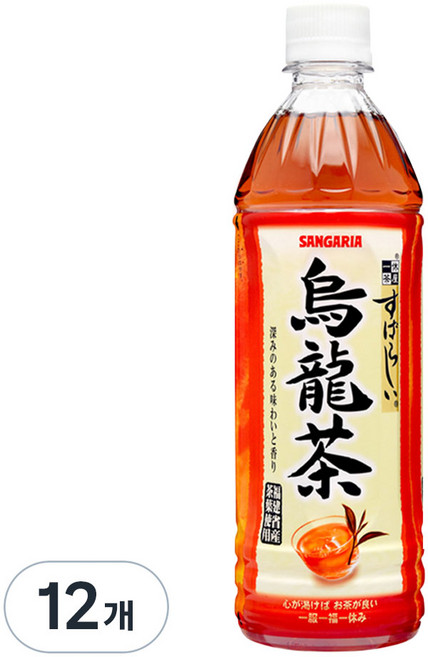 산가리아 스바라시 우롱차, 500ml, 12개