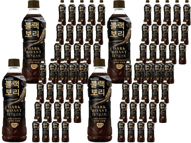 하이트진로 블랙보리 다크로스트 음료, 520ml, 80개