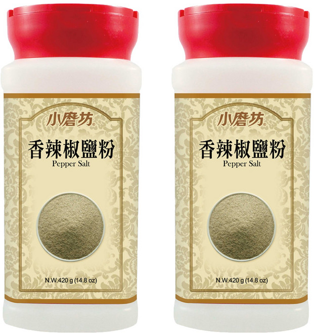 小磨坊 香辣椒鹽粉, 420g, 2罐