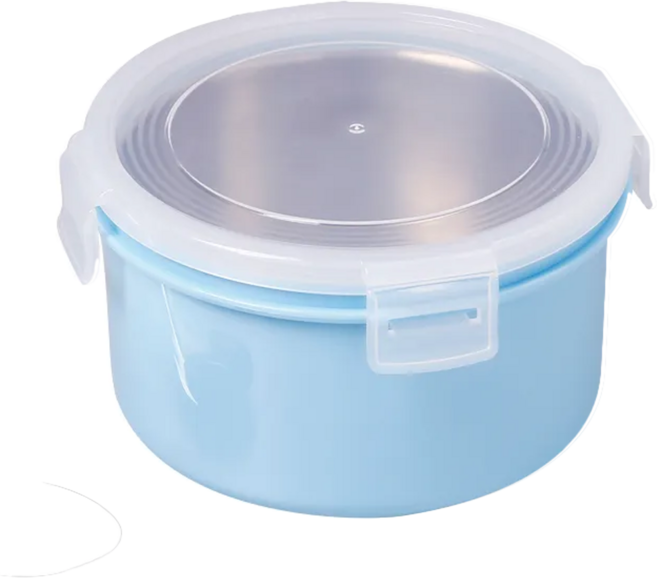 HIKARI 日光生活 隔熱保鮮便當盒 920c.c. 內碗304不鏽鋼, 藍色, 1個