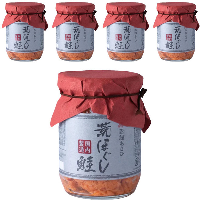 Hakodate Asahi 函館朝日 鮭魚鬆 荒鮭, 100g, 5罐