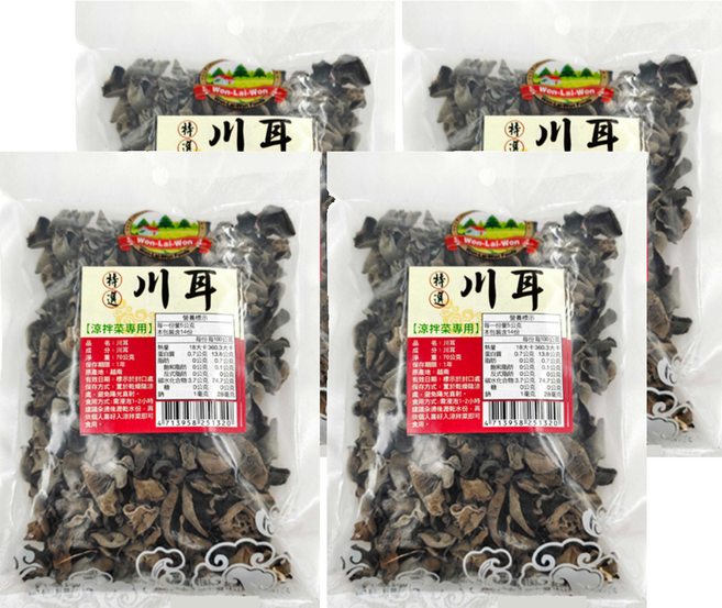 WON LAI WON 旺來旺 特選川耳, 70g, 4包