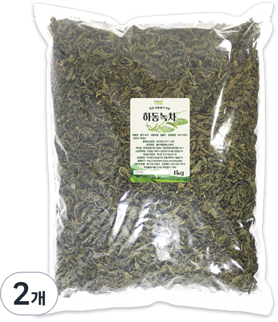 드랍쉽 하동녹차, 2개, 1개입, 1kg