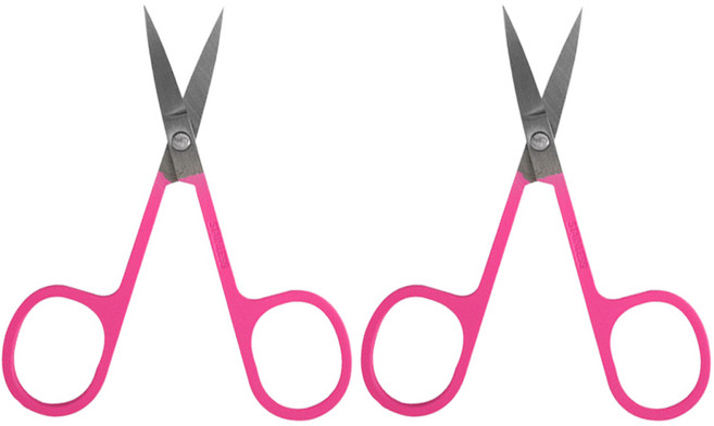 와이츄 속눈썹 가위, 핑크, 2개