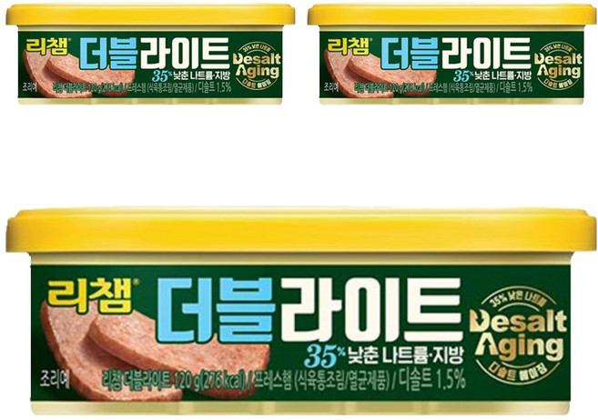 리챔 더블라이트, 120g, 3개