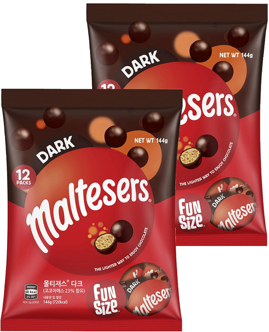 maltesers 麥提莎 麥芽脆心巧克力, 144g, 2包