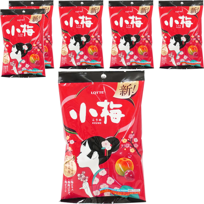LOTTE 樂天 小梅 梅子風味糖, 56.7g, 6袋