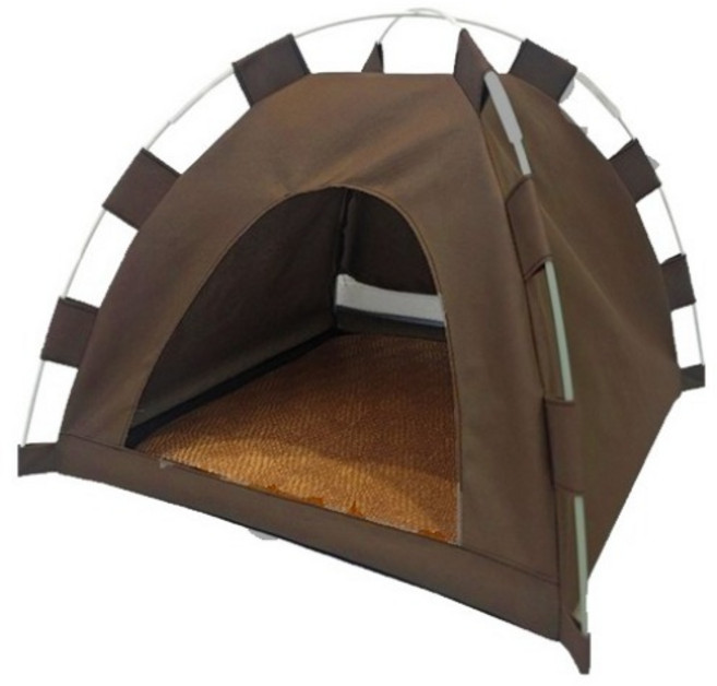 아메리칸베커 반려동물 하우스 강아지 텐트, 브라운, 1개