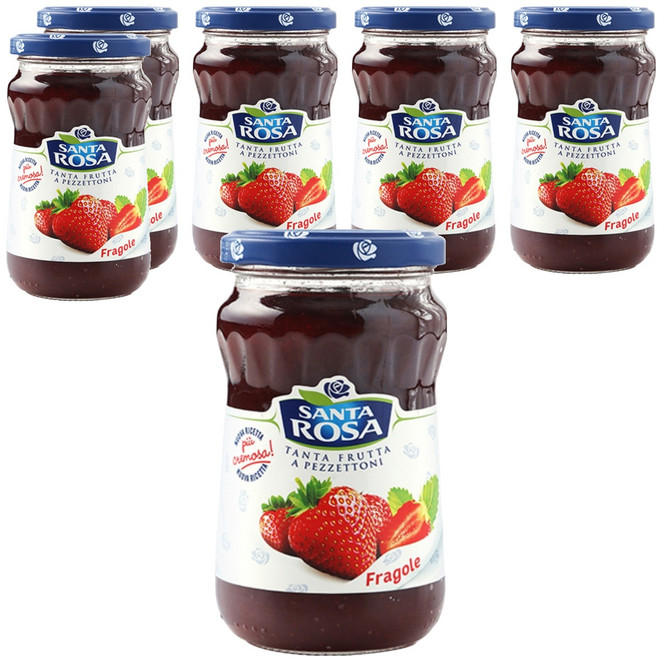 산타로사 딸기잼, 350g, 6개