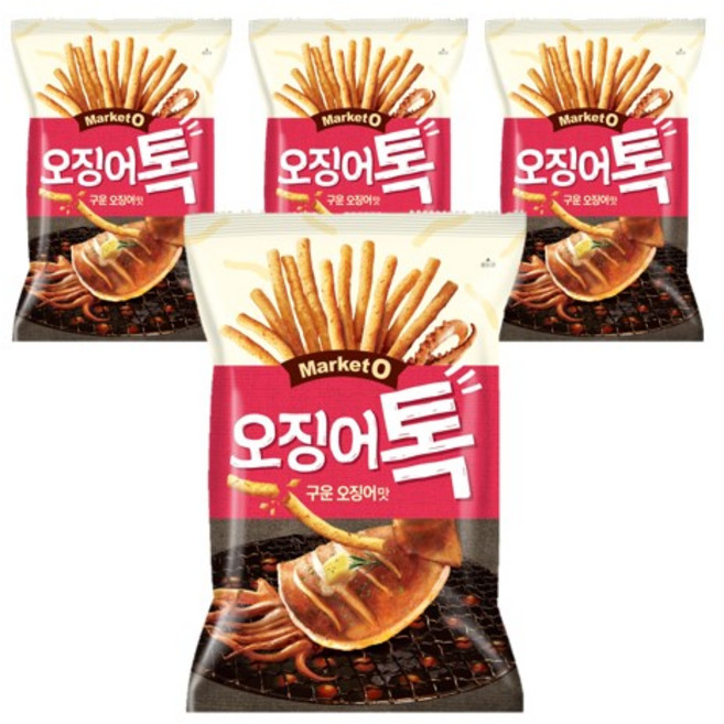 마켓오 오징어톡, 80g, 4개