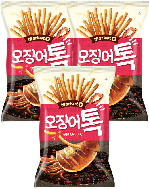 마켓오 오징어톡, 80g, 3개