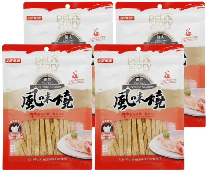 pet story 寵物物語 風味燒 犬貓用雞肉風味絲, 雞肉, 40g, 4包
