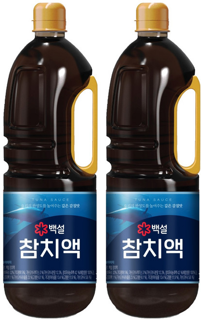 백설 참치액, 2.1kg, 2개