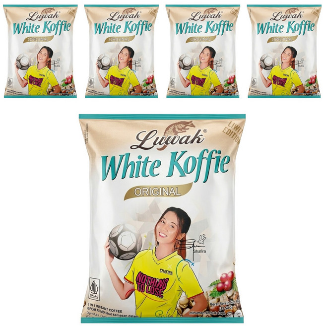 Kopi Luwak White Koffie 三合一白咖啡, 20g, 18包, 5袋