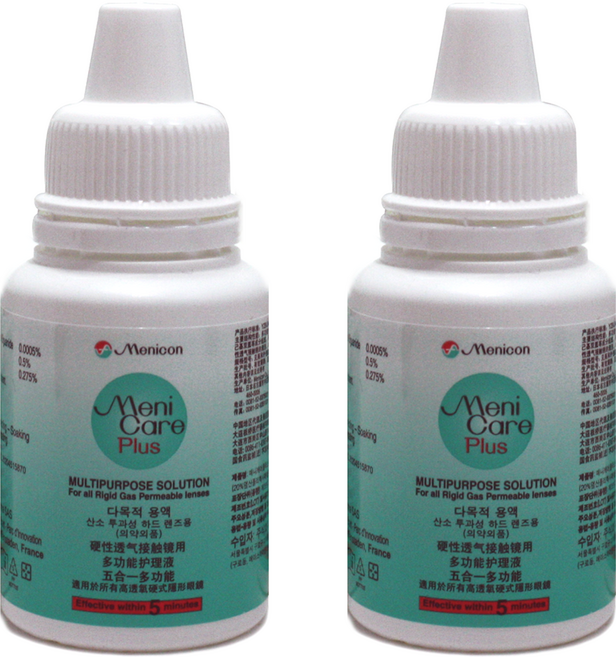 메니콘 메니케어 플러스 하드렌즈 드림렌즈 다목적 렌즈세정액, 2개, 50ml