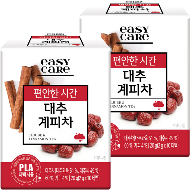 녹차원 이지케어 대추계피차, 2g, 10개입, 2개