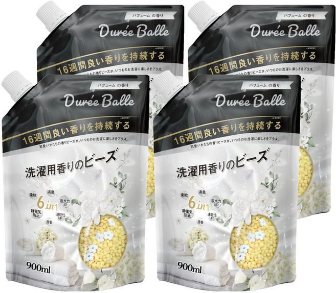 Duree Balle 6合1洗衣香香豆 補充包 香水香 900ml, 4包