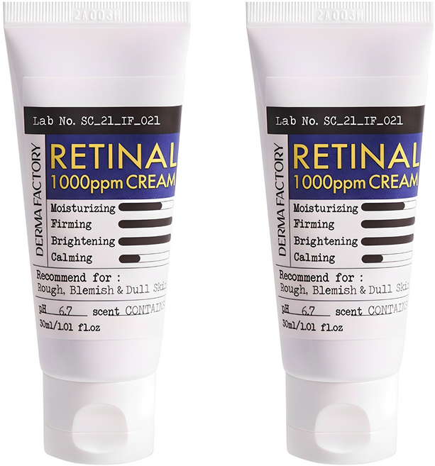 더마팩토리 레티날 1000ppm 나이트 크림, 30ml, 2개